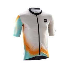 LEATT Endurance 3.0 Maillot VTT Blanc Heatmap Tissu X-Flow 3 Poches YKK