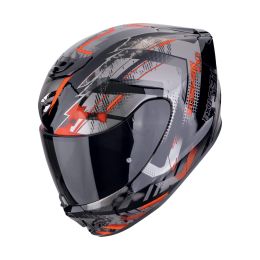 Casco integrale Scorpion EXO-391 Clutter nero rosso