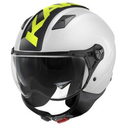 KAPPA KV57 Striker Demi-Jet Helm weiß schwarz gelb