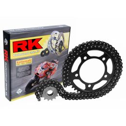 RK chain XRE transmission kit black 114 links 520 black sprocket 50 teeth 15 teeth pinion