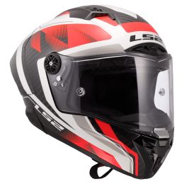 Casques Integraux LS2 FF805 THUNDER GP AERO Raute Blanc Brillant Rouge