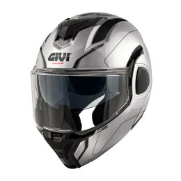 GIVI X36 Fiber Pulse Wendbarer Modularer Helm silber schwarz grau