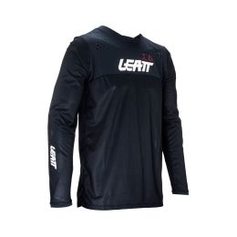 Maglia motocross LEATT Moto 4.5 Enduro nero grigio rete elasticizzata