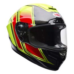 Casco integrale BELL Race Star DLX Flex Grid giallo rosso