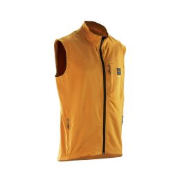 Gilet termico MTB LEATT Thermaflow 5.0 giallo lager antivento e resistente acqua