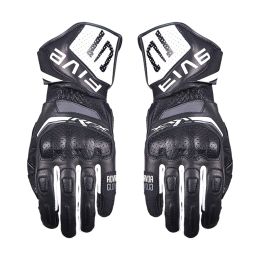 Motorradhandschuhe FIVE RFX SPORT EVO Sommer Leder Schwarz Weiß