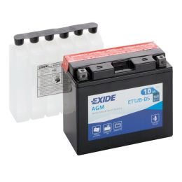 Batteria Exide Bike AGM 12V 10 Ah 160A moto con 6 bottigliette di acido incluso