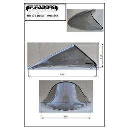 WINDSCREEN FABBRI LIGHT SMOKED OEM REPLICA