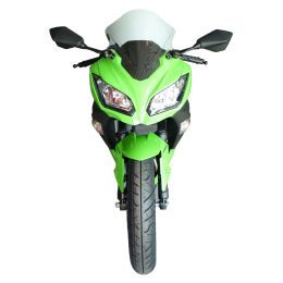 FABBRI Transparent Double Bubble Windscreen for Kawasaki Ninja 300