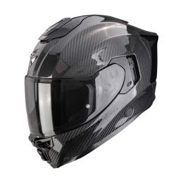 Scorpion EXO-1500 CARBON AIR Solid Integralhelm Glänzend schwarz