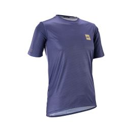 Maglia tecnica donna MTB LEATT Trail 3.0 blu cosmico traspirante