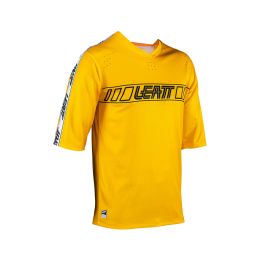 LEATT Enduro 3.0 MTB Trikot Gelb Dreiviertelärmel IceYarn FastDry Stoff