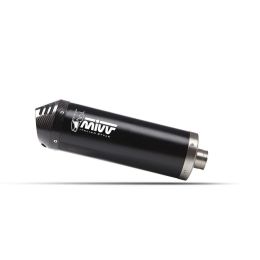 Échappement MIVV Oval Noir Slip-on avec embout en carbone pour SUZUKI V-Strom 1050 2025