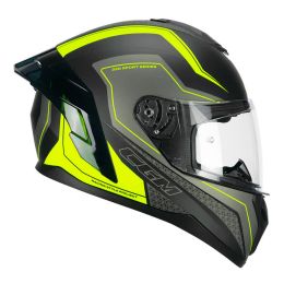 Casco Integrale CGM 330G RIOT Sport Nero Giallo Fluo Opaco