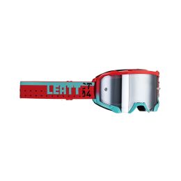 Masque cross LEATT Velocity 4.5 Iriz Fuel rouge lentille argent 50%