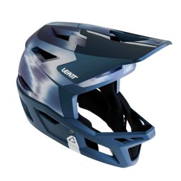 Casque LEATT Gravity 4.0 MTB Galaxy Blue Léger 22 Aérations DH