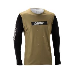 LEATT Gravity 8.0 MTB Technisches Langarmshirt Braun Rennen