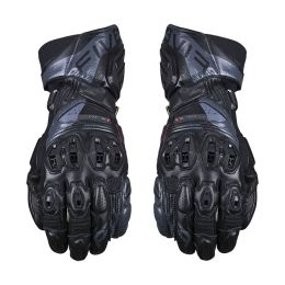 Gants Moto Racing FIVE RFX1 EVO Été Cuir Noir Gris Foncé