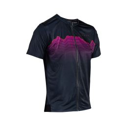 LEATT Trail 3.0 Maillot Moisturecool VTT Noir Zippé Serré Ventilation