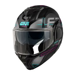 GIVI X36 Vertigo Wendbarer Modularer Helm schwarz Fuchsia