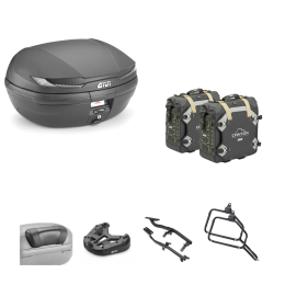 GIVI ARENA TECH top case kit CANYON black smoked 45/30L for SUZUKI DL V STROM