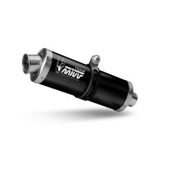 MIVV Schwarzer Slip-on Auspuff Oval Genehmigt Titan für YAMAHA Tenere 700 2025
