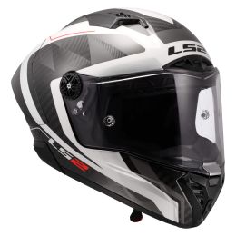Casques Integraux LS2 FF805 THUNDER GP AERO Raute Blanc Brillant Gris
