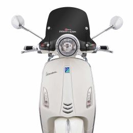 Parabrezza FACO 220mm nero con materiale di montaggio incluso 455mm
