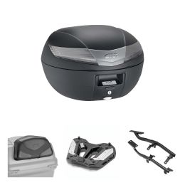 Kit bauletto GIVI V40 TECH nero fumè 40L per YAMAHA TRACER 7 GT