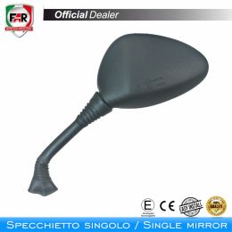 FAR 0708 approved right black handlebar mirror
