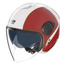 Casco jet urbano NOLAN N20-2 Visor Tricolore 346 bianco verde rosso