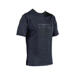 Maglia MTB LEATT Trail 1.0 ventilata nero super leggera Ice Yarn riciclato