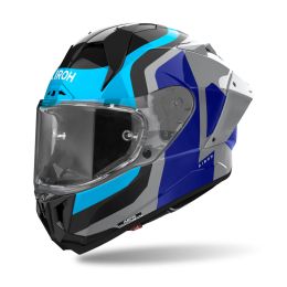 Casco Integrale AIROH GP 800 Competition Blu Grigio Nero Lucido