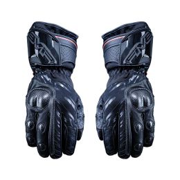 Guanti Moto FIVE WFX MAX GTX Invernali Impermeabili in Pelle Nero