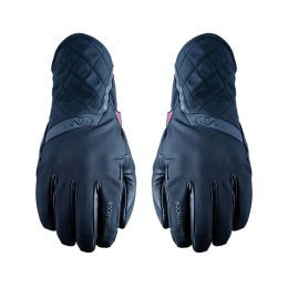 Guanti Moto Donna FIVE MILANO EVO WP Invernali Impermeabili Nero