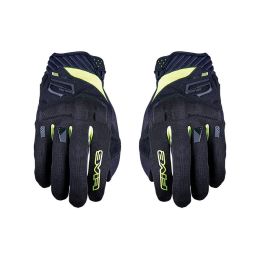 Guanti Moto FIVE RS3 EVO Estivi Nero Giallo Fluo