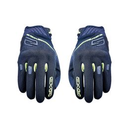 Guanti Moto FIVE RS3 EVO AIRFLOW Estivi Nero Giallo Fluo