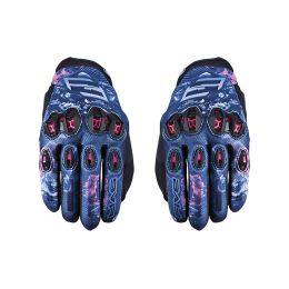 Guanti Moto Donna FIVE STUNT EVO2 Estivi Flowers Rosa