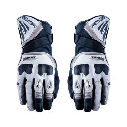 Guanti Moto FIVE TFX2 WP Estivi Impermeabili in Pelle Nero Marrone Sabbia