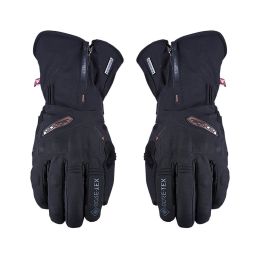 Guanti Moto Donna FIVE WFX CITY GTX LONG Invernali Impermeabili in Pelle Nero