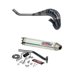 GIANNELLI Auspuff Enduro/Cross 2T Aluminium Schalldämpfer für HM CRE Derapage RR/Compet