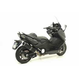 Marmitta completa GIANNELLI IPERSPORT silenziatore nero in alluminio per Yamaha T-MAX 530