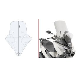 GIVI Transparent Interchangeable Windshield 97x66cm for KYMCO X-Town 125-300 City
