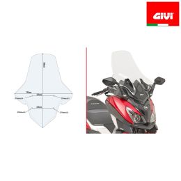 Parabrezza GIVI intercambiabile trasparente 78x70,5cm per SYM CRUISYM 300
