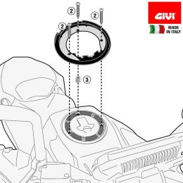 GIVI BF33 FLANGE SPECIFICATION TANKLOCK BAGS