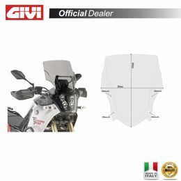 GIVI smoked windshield 39.5x39.5cm for YAMAHA Tenere 700