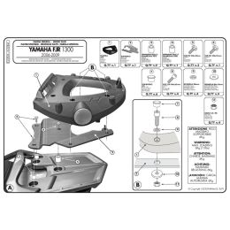 Portapacchi Monolock GIVI E228M con piastra
