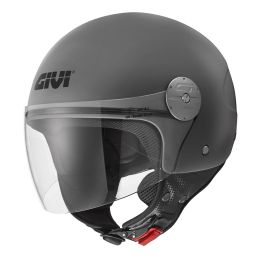 GIVI 10.7 Evo Solid Demi-Jet Helm Matt Grau