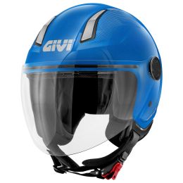 Casco demi-jet GIVI 11.7 Solid azzurro lucido