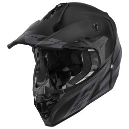 Motocross-Helm GIVI 60.1 Invert Mattschwarz Dunkelgrau